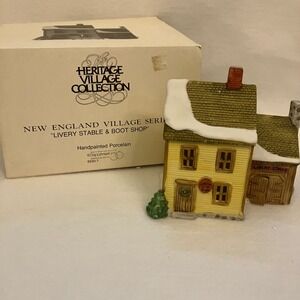 Dept 56 Heritage Village Collection‎ New England Livery Stable Boot Shop 6530-7